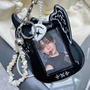 INS Creative Guitar Photocard Holder Korea Trendy Idol Photo Card Holder Keychain Bag Pendant Decoration Photo Protective Cover