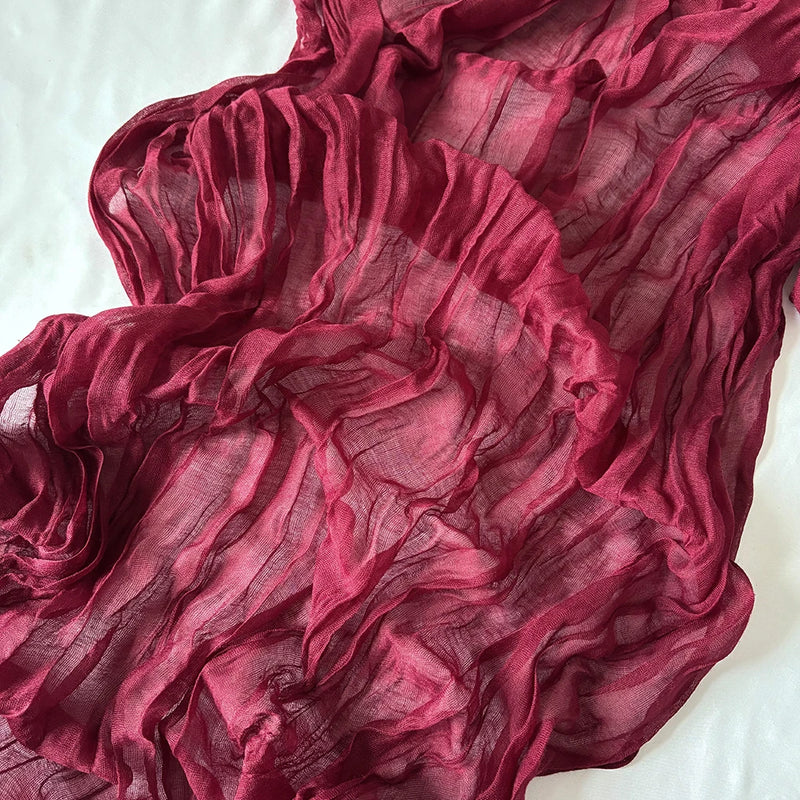 Event Designing Table Runner Cheese Cloth Gauze Crepe Rustic Wedding Party Decor Farmhouse Tabledecor House Warming Gift Easter