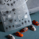 2023 Glowing In The Light Happy Festival Diy Manicure Design Self Adhesive Spider Halloween Nail Art Sticker