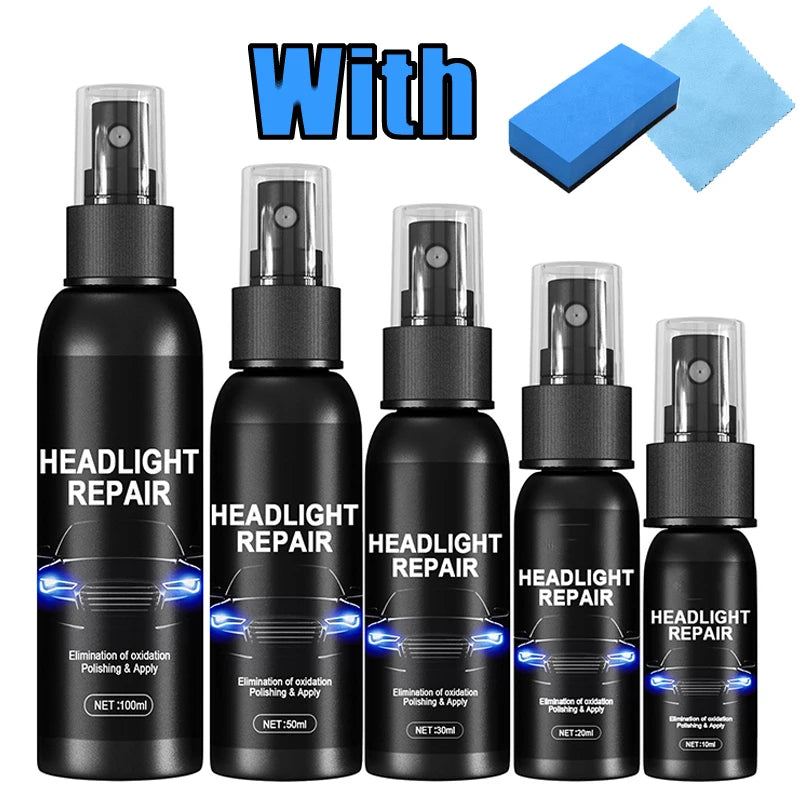 Car Light Restorative Liquid Removing Oxidation Dirt Portable Headlight Repair Polish Liquid for Car Headlight Restoration