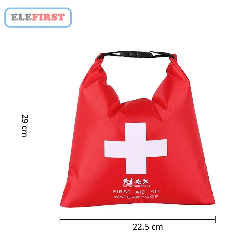 1.2L Portable Red Waterproof First Aid Kit Bag Emergency Kits Case Only For Outdoor Camp Travel Emergency Medical Bag Treatment