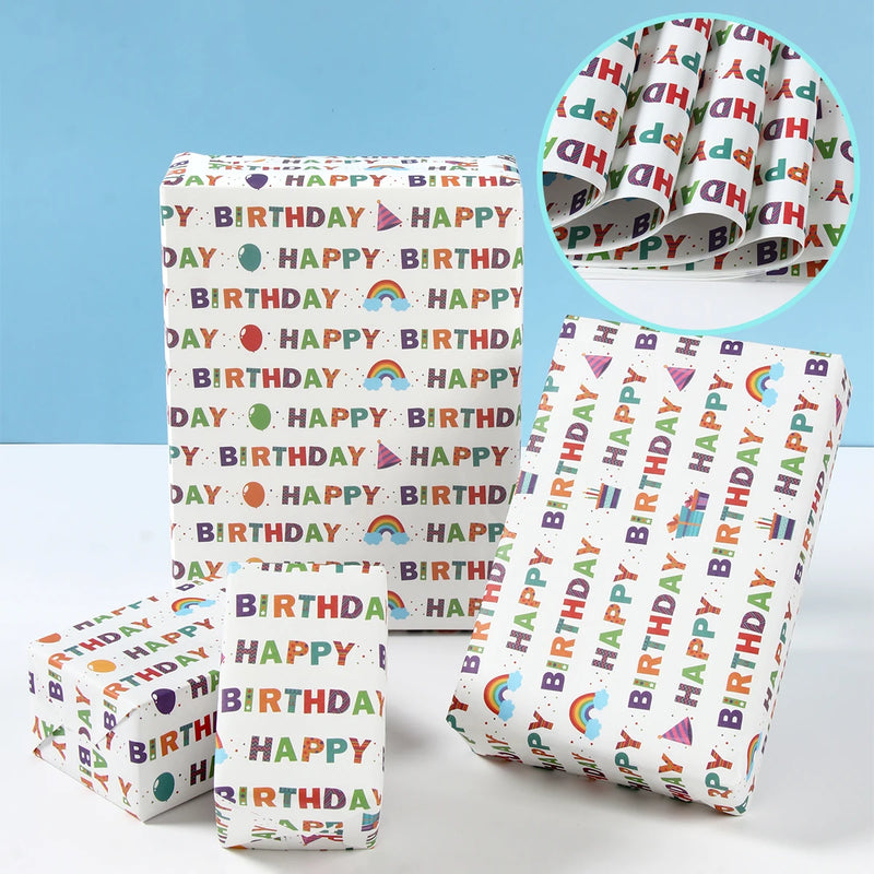 Construction Theme Gift Wrapping Paper Boys Birthday Party Gift Decoration Excavator Vehicle Birthday Party Favors