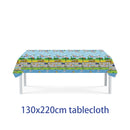 Cartoon Transport Birthday Decorations For Boys Children Disposable Tableware Paper Material Cups Napkins Plates Tablecloth