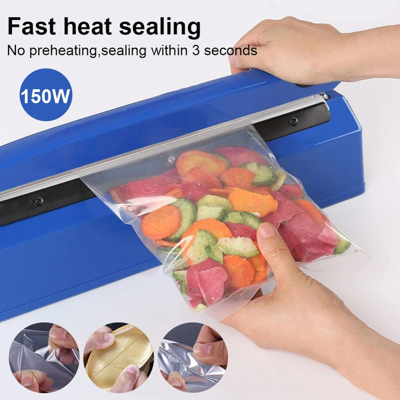 Plastic Bag Sealer Heat Sealing Machine Hand Pressure Thermal Packaging Machine Food Heat Bag Sealer for Plastic Bags Packaging