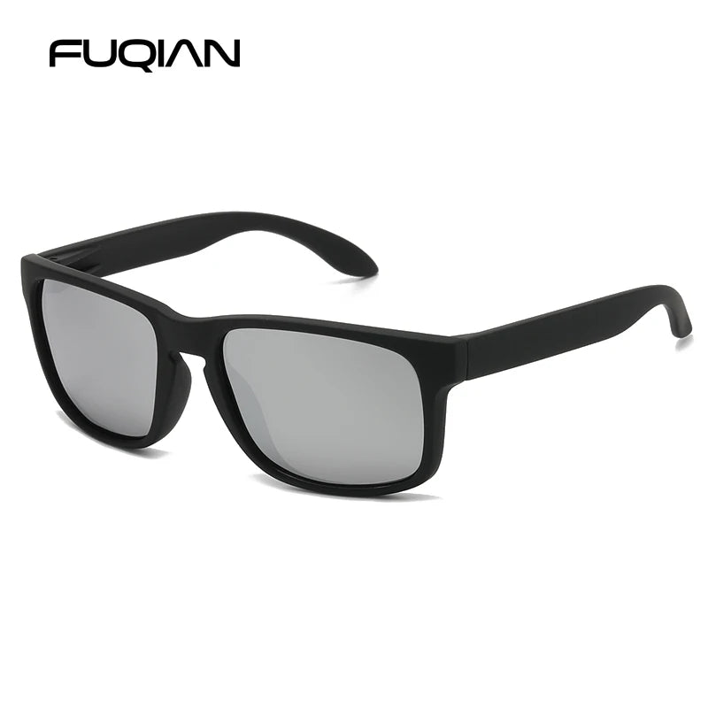 Classic Fashion Square Polarized Sunglasses Men Vintage Plastic Male Sun Glasses Women Stylish Black Outdoor Sports Shades UV400