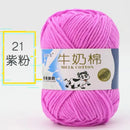 2Pcs Milk Cotton Knitting Yarn Soft Warm Yarn for Hand Knitting Worsted Crochet Threads Wool Line for Handmade