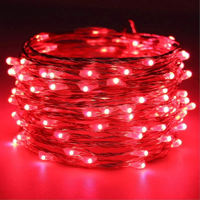 100/2M USB/Battery LED String Lights Waterproof Copper Wire Garland Fairy Lighting Strings Christmas Wedding Party Decor Lamps