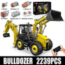 Mould King 17036 Technical Car Toys The MOC-86258 Backhoe Loader Model Assembly Engineering Building Block Kids Christmas Gift