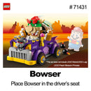 LEGO 71431 Bowser's Muscle Car Expansion Set 458 Pcs Super Mario series DIY Toys For Boys Girl Children Gift ages 8+