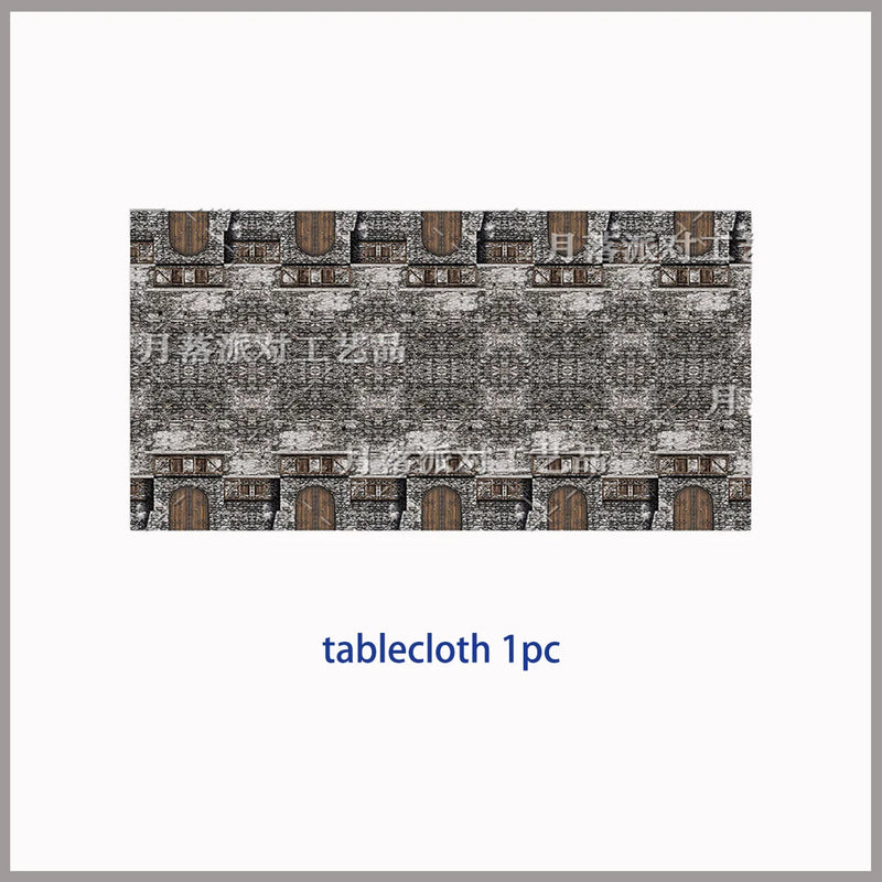 Middle Ages Armored Knight Theme Children's Birthday Party Decoration Supplies Disposable Backdrop Plate Banner Baby Shower Gift