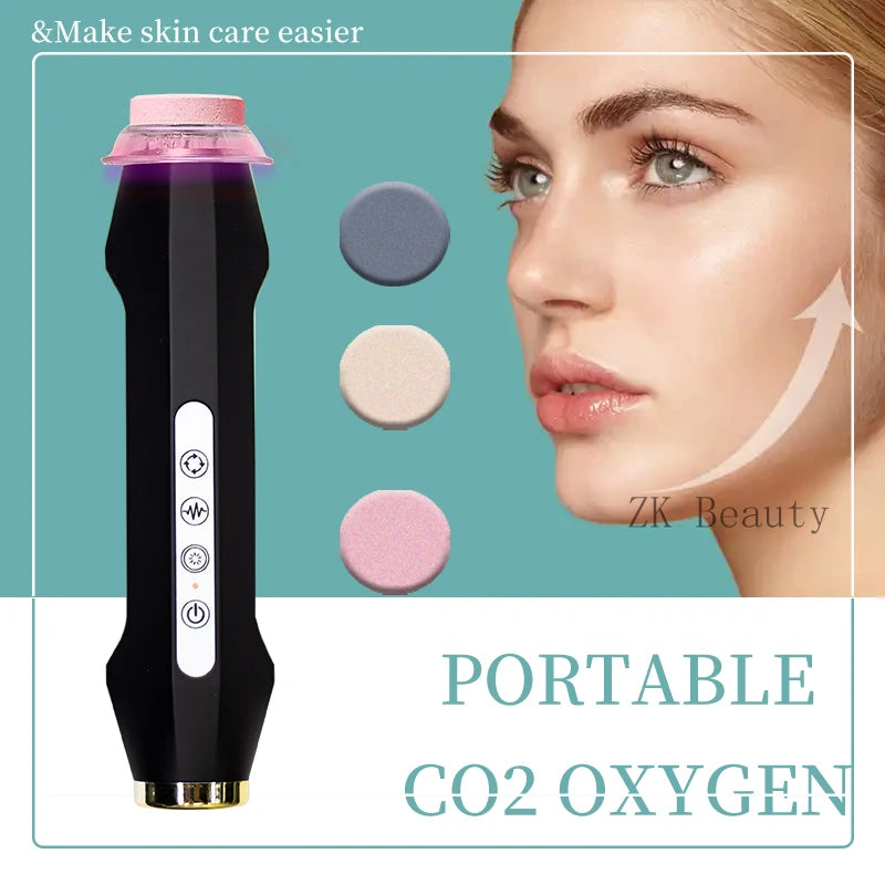 Portable CO2 Oxygen Bubble Machine Oxygenation Balance Revive Kit Serum input Whitening Anti-aging Skin Care Beauty Device