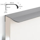 Furniture Handle Invisible Drawer Embedded Kitchen Storage Room Wardrobe Dressing Table Aluminum Alloy Indoor Door Handle