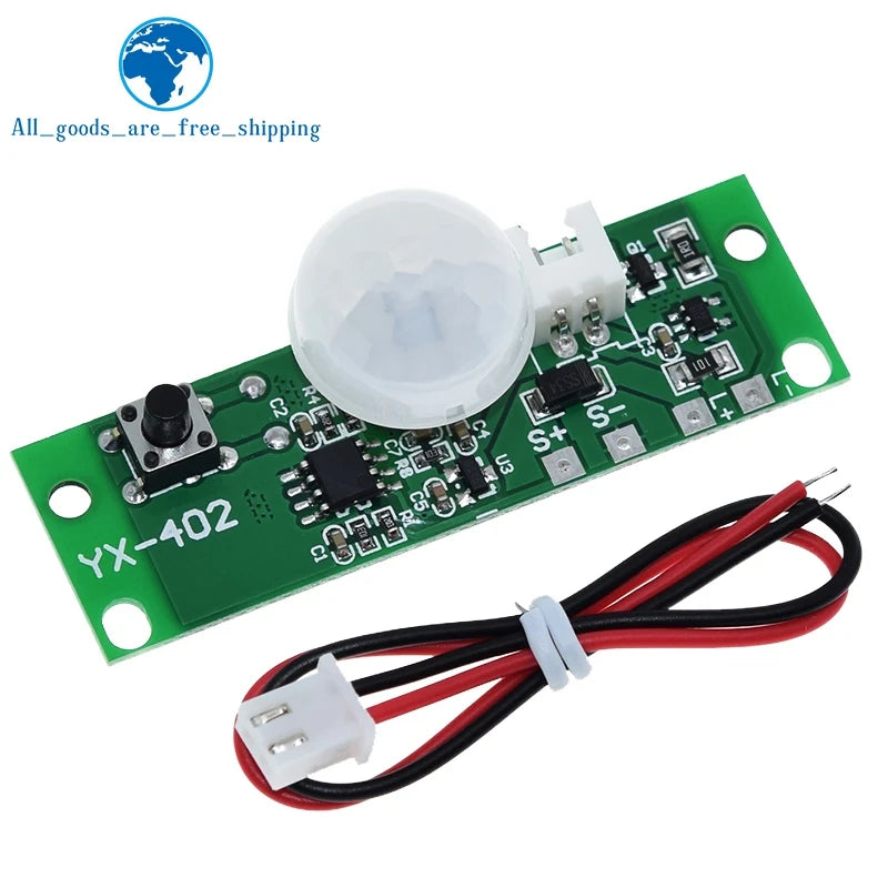 3.7V Human Infrared Induction Solar Light Circuit Board Solar Wall Lamp Control Board 3 Gear Modes PIR Sensor Module Controller