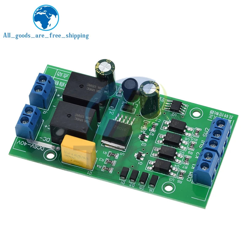 DC 6V 12V 24V DC Motor Forward and Reverse Controller 20A High Current with Limit Relay Driver Lifting Control Board P0