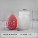 Easter Day Gift Egg Candle Making Silicone Mold Festival Embossed Butterfly Eggs Resin Epoxy Mould Sunflower Rose Soap Wax Tools