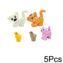 City Animal Building Blocks Duck Swan Pig Cat Figures Bird Dog Zoo Farm Accessories Small Particles Bricks Set Kid Toys Gifts