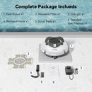 Redkey S100 Cordless Robotic Pool Cleaner Vacuum IPX8 Waterproof 5200mAh Recharge 130 Mins Self-Parking Swimming Pool Cleaner