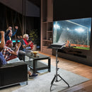 Projector Tripod Stand Laptop Adjustable Height 23 to 63" DJ Mixer Standing Desk Outdoor Computer Desk Stand with Tray 90-145CM