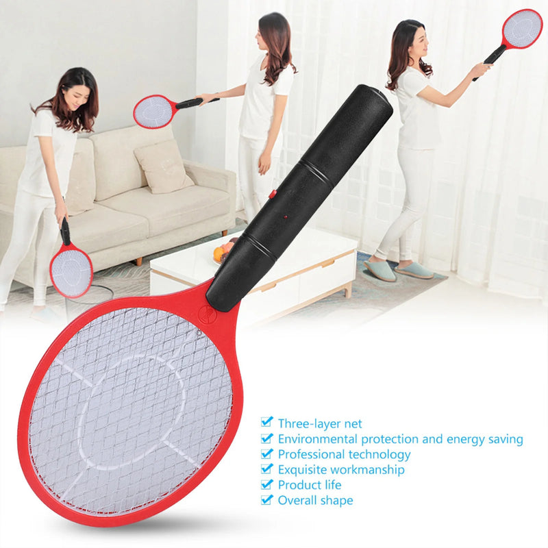 Bug Zapper Racket Cordless Battery Power Electric Fly Mosquito Swatter Bug Zapper Racket Insects Killer Battery Mosquito Swatter