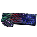 Kit Teclado Mouse Gamer M300 Português Brasil Membrana Retro Iluminado