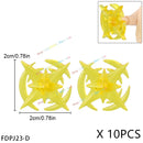 10PCS Special Effects Pieces Arm Fist Wind Lightning Leg Flames Assemble Scene Bricks Weapons Accessories Kids Toys