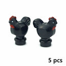 MOC City Animal Zoo Fram Accessories Building Block Figures Goat Sheep Eagle Owl Panda Parrot Seagull Penguin Bricks Toy Gift