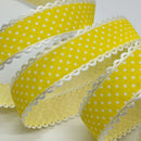 2cm 5Yards Dots Printed Embossed Ribbon For Handwork DIY Craft Bows Scrapbook Easter Wedding Christmas Deco Gift Floral Packing