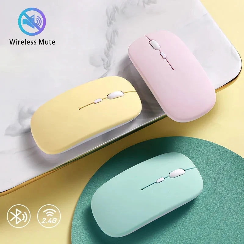 Wireless Bluetooth Mouse gamer for MacBook PC iPad Computer Rechargeable Dual Modes Bluetooth 4.0 USB mouse Adjustable DPI MINI