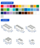 Gobricks 10PCS Building Blocks 2x2 Brick 45 degrees compatible with 87620 Ｃhildren's  toys Assembles Small Particle Parts Brick