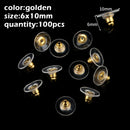 Stainless Steel Round Ball Post Earrings Stud Loops Earring Hooks Earplug  Fit Women DIY Earring Jewelry Making Christmas Craft