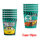 Disney Cars Birthday Party Decorations Lightning Mcqueen Disposable Tableware Set Cups Plates Balloon for Race Party Baby Shower