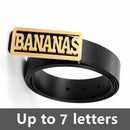 Personalised Men's Belt Buckle Custom Bold Name Belt Buckle Stainless Steel Jewelry for Best Man Groomsman Gift Father's Day