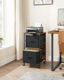 VASAGLE file wardrobe with 2 drawers, print stand, for A4, letter format, hanging system, storage box, Home Office