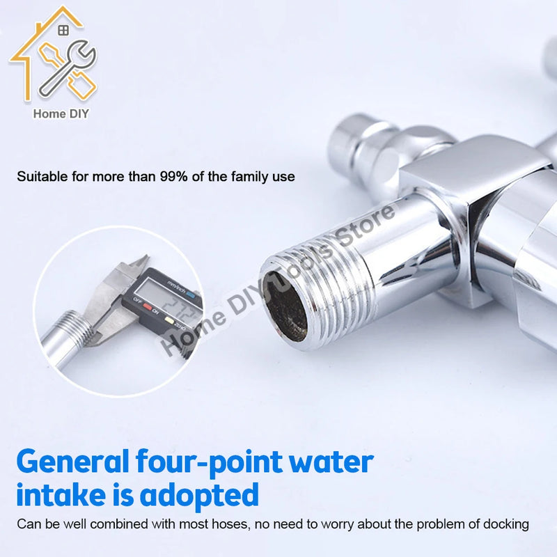 Washing Machine Faucet Double Water Outlet Mop Pool Brass Tap Outdoor Garden Faucet Fast Bidet Faucets Bathroom Accessories