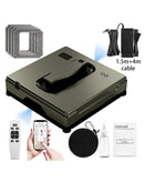 Intelligent window cleaning Robot, dual water spray, application control, frameless glass cleaning