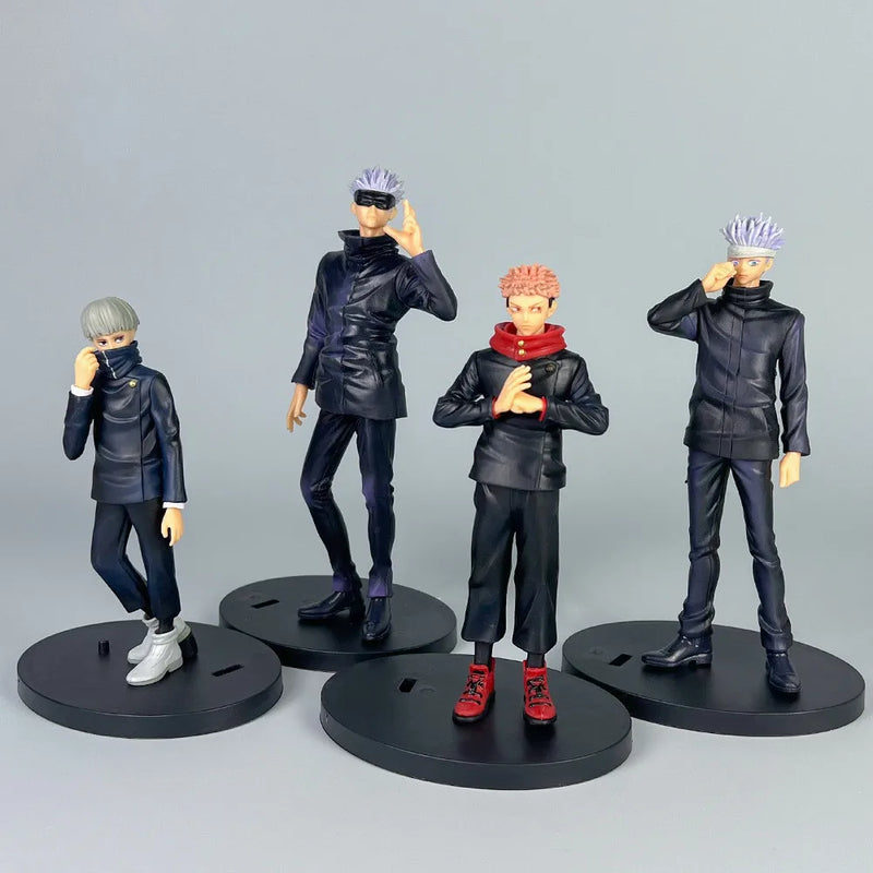 20CM Anime Jujutsu Kaisen Satoru Gojo Figure Station Itadori Yuji Model Inumaki Toge Toy Gift Collection Action Figure PVC