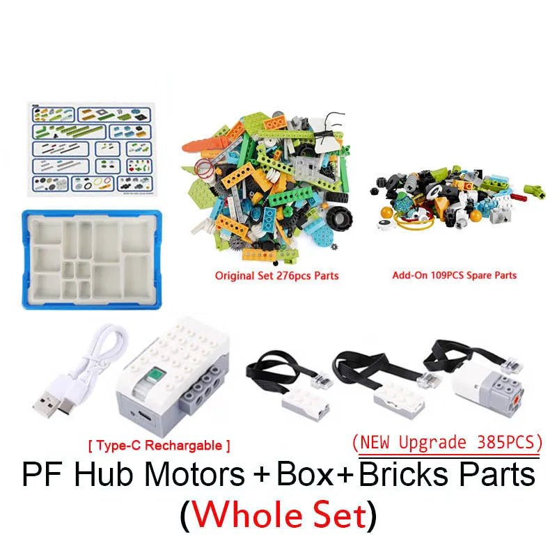 NEW WeDo 3.0 Robotics Construction STEAM Set for Scratch 3.0 Wedo 2.0 Core Set Building Blocks Technical Bricks Educational Toys