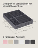 SONGMICS Set of 8 underwear Organizer Foldable Drawer Organizer closet storage box Cabinet