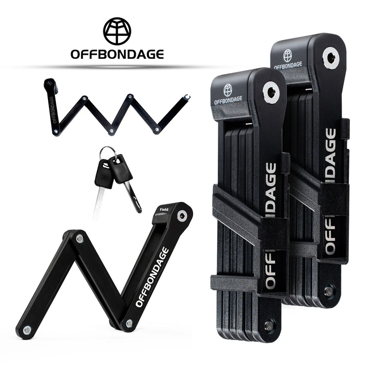 OFFBONDAGE Bicycle Lock Foldable Bike MTB Road Fold Lock High Security Anti-Theft Scooter Electric E-Bike Bicycle Accessories