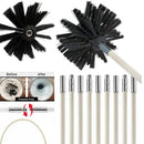 Flexible Chimney Sweep Set Flue Sweeping Brush & Rod Kit Soot Cleaning Rods Nylon Brush Cleaning Tool Kit