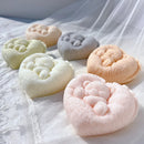 Sleeping Bear in Heart Shape Candle Mold Valentine's Day Gift idea Bear Silicone Mold Home Decor Wedding Gift