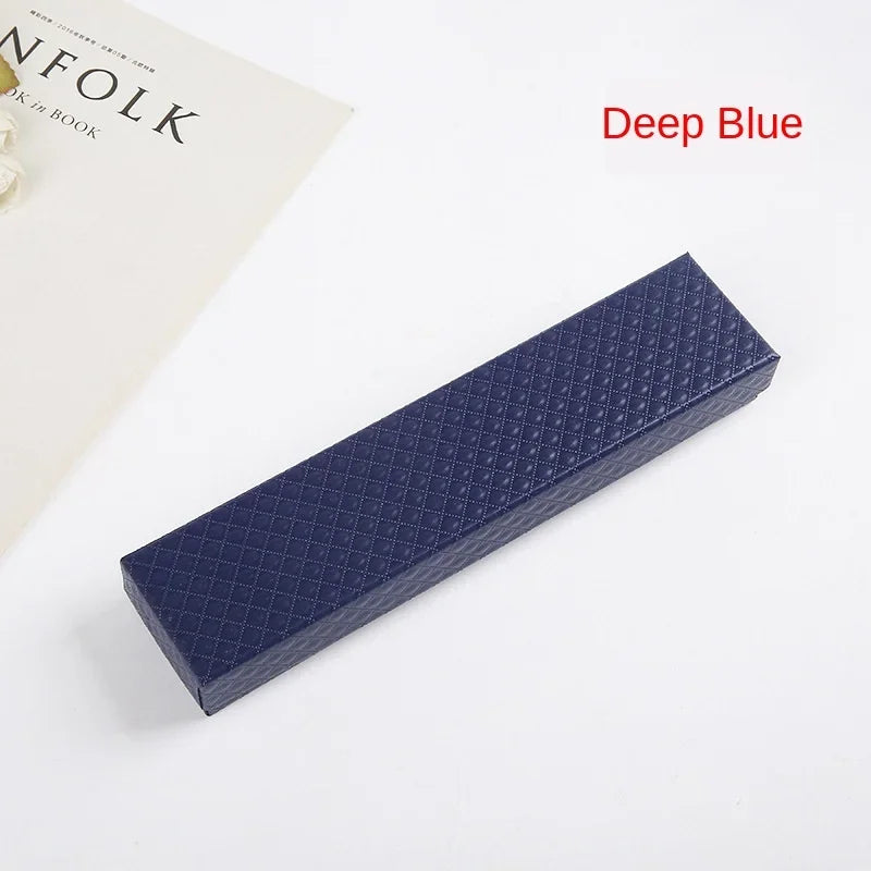 22x5x3cm Rectangle Cardboard Jewelry Set Box for Ring Necklace gift boxes for jewellery packaging Wedding Party Jewelry Display