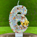3D Number Cake Decorating Candles Glitter Bees Digital Candles Cake Topper Birthday Party Party Cake Decoration