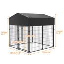 64.9” Heavy Duty Dog Kennel Pet Welded Metal Playpen Large Animal Cage Outdoor Indoor