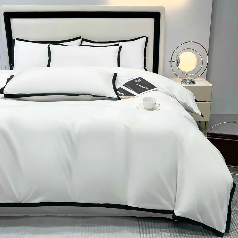 Simple Style Bedding Sets постельное белье Washed Brushed Duvet Cover with Pillowcase Luxury Bedsheets Set Queen/King Size Bed