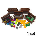 MOC Creative Building Blocks Dollar Cents Money Coins Cash Bill City Gold Silver Treasure Chests Bricks 3069 30385 Printed Tile