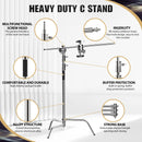 Photography Light Stand C-Stand Magic Leg Lamp Holder With pulley Adjustable Metal Tripod For Photography Photo Studio Softbox