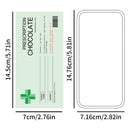 6pcs Prescription Chocolate Bar Label Stickers,Funny Novelty Birthday Anniversary Gift Sticker For Friends Family,Party Supplies