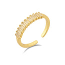 ANDYWEN 925 Sterling Silver 5 Color Summer Square Zircon CZ Resizable Rings New 2020 Fashion Round Adjustal Circle Women Jewelry