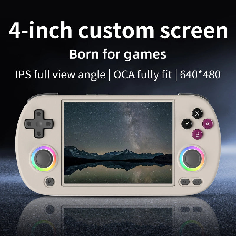 ANBERNIC RG40XX H Retro Handheld Game Console 4.0 Inch IPS Screen Linux System Built-in 64G TF Card 5488 Games Support HD-TV Out